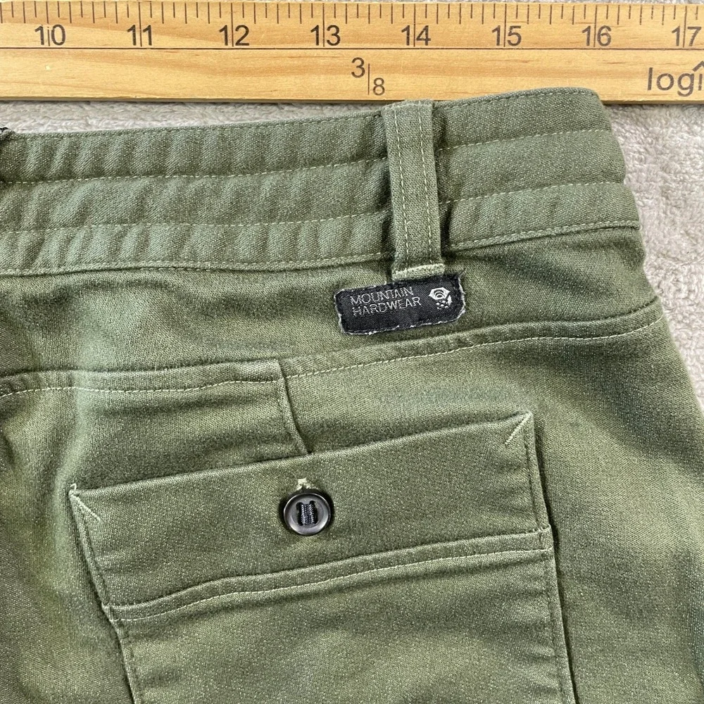 Mountain Hardwear Dynama Pants Womens 8 Green Hiking Utility Outdoor Light